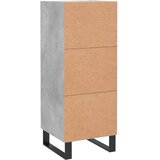  Komoda siva boja betona 34,5x34x90 cm od konstruiranog drva | shoptok.hr