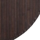  Okrugli tepih tamnosmeđi 80 cm bambus - Tamno smeđa 80 cm | shoptok.hr
