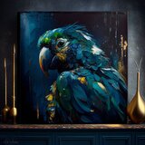 Dekorativna Slika na platnu - premium art - rainbow feathers in flight () | shoptok.hr