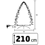  Veštačka jelka 210cm sa osvetljenjem i snegom | ePonuda.com