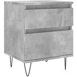  Noćni ormarići 2 kom boja betona 40x35x50 cm konstruirano drvo | shoptok.hr