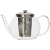 čajnik s filtrom 1L / steklo, inox, (20926437)