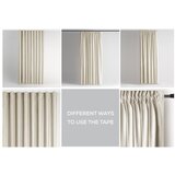 Restilo Bež žametna zavesa za delno zatemnitev 140x270 cm Pleat – | Shoptok.si