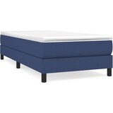 vidaXL Box spring postelja z vzmetnico moder 90x190 cm blago, (20725097) Cene
