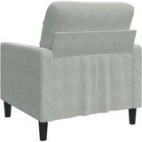 vidaXL Fotelja svjetlosiva 60 cm baršunasta | shoptok.hr