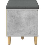  Klupa za hodnik s jastukom Betonsko Siva 60 x 38 x 46 cm | shoptok.hr