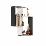 Hanah home Zidna polica Lisbon Anthracite White | Eponuda.com