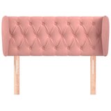  Uzglavlje s ušima ružičasto 93x23x78/88 cm baršunasto | Eponuda.com