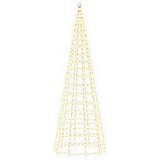  Božićno drvce od svjetlosnih niti s klinom i jarbolom 300 cm - Topla bijela 300 cm | shoptok.hr