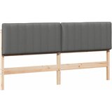  Tapecirani uzglavlje s uzglavljem Smeđa i svijetlosiva 180 cm | shoptok.hr