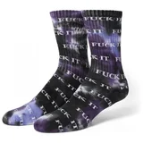 Nogavice Socks fuck it tiedye Vijolična