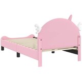  Krevet za djecu s uzglavljem Ružičasta 80 x 160 cm PU | shoptok.hr