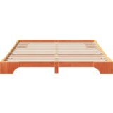  Krevet s daskama s pohranom Smeđa 200 x 210 cm boja drva | shoptok.hr