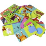 Logic Game Double-Sided Domino Animals Puzzle 10cm x 5cm 28 Pieces. | shoptok.hr