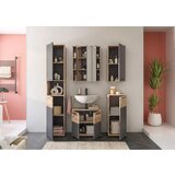 MID.YOU Spodnja Omarica Mason, Siva, Barva Hrasta | Shoptok.si