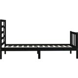  Za krevet od masivne borovine crni 100 x 200 cm | shoptok.hr