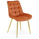  BERA stolica - bakreni baršun / zlatne noge x 1 | shoptok.hr