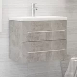 vidaXL Ormarić za umivaonik siva boja betona 60 x 38,5 x 48 cm iverica