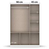 Rauch Möbel omara s klasičnimi vrati, siva, bela | Shoptok.si