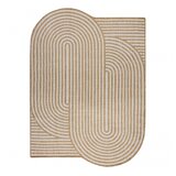 RugsX ORGANIC 2131 sisal preproga Geometric ecru / naravna – moderna nepravilna oblika 120x170 cm, (5000175127) | Shoptok.si