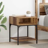 vidaXL Noćni ormarić 2 pcs Staro drvo 40 x 40 x 50 cm Cijene