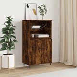  Visoka komoda dimljenog hrasta 60x36x110 cm konstruiranog drva | shoptok.hr
