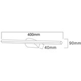 Zuma line W89551-40BK - LED osvetljenje za slike ARVI LED/12W/230V 40 cm crna | Eponuda.com