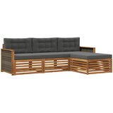  Set vanjskih sofa 4 kom. Prirodna i antracit | shoptok.hr