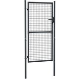  Mrežasta vrtna vrata od pocinčanog čelika 100 x 225 cm siva | shoptok.hr