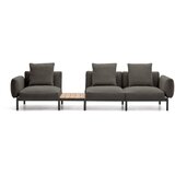 Kave Home Temno siv oblazinjen vrtni kavč Sorells – | Shoptok.si