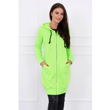 Kesi Dress with hood and hood green neon color Cijene