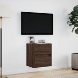  Zidni TV ormarić s LED svjetlima boja hrasta 41x31x45 cm Smeđa | Shoptok.si