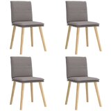 Maison Chic Jedilni stoli - Vzorci stoli 4 kosi taupe blago A940, (22031747) Cene