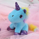 Plišani privjesak za ključeve Jednorog 12cm - plavi | Shoptok.si