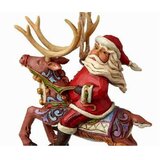 Jim Shore figura Santa Riding Reindeer Hanging Ornament Figure | Eponuda.com