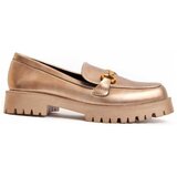 Leindia Mokasini 96607 Pozlačena | Shoptok.si