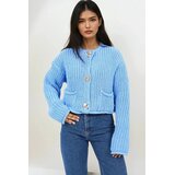 Trend Alacati Stili ženski kardigan Alc-X14845, plavi Cene