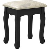 vidaXL Mizica za ličenje s stolčkom črna 100x40x146 cm les pavlovnije | Shoptok.si