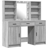  Set 3-delne toaletne mizice Siva Sonoma inženirski les, (22094567) | Shoptok.si