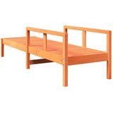  Ležaljka za sunčanje voštano smeđa 199,5x62x55 cm od borovine | shoptok.hr