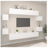  8-dijelni set TV ormarića bijeliod konstruiranog drva | shoptok.hr