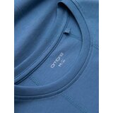 Ombre Men's cotton T-shirt with fine embroidery - dark blue | Eponuda.ba