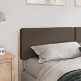  Tapecirani uzglavlje Smeđa i taupe 200 cm Čvrsto borovo drvo | shoptok.hr