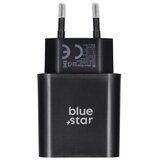  Punjač za telefon Blue Star USB C QC4.0 PD 3A 25W + kabel USB C na USB C crni | Shoptok.si
