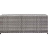  Vrtna kutija za pohranu siva 150 x 50 x 60 cm od poliratana | shoptok.hr