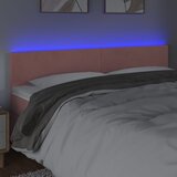  LED uzglavlje ružičasto 180x5x78/88 cm baršunasto | shoptok.hr