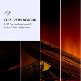 Klarstein Studio Light & Fire 1 Smart, kamin, 1000/2000W, MDF, WiFi Control | shoptok.hr