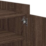 vidaXL Klubska mizica rjavi hrast 100x50x50 cm inženirski les | Shoptok.si