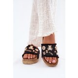 Boto Women's Sandals With Golden Buckles On Platform Black Rigasta | ePonuda.com