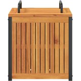  Vanjska kutija za jastuke 45x45x45/53 cm masivno drvo i čelik | shoptok.hr